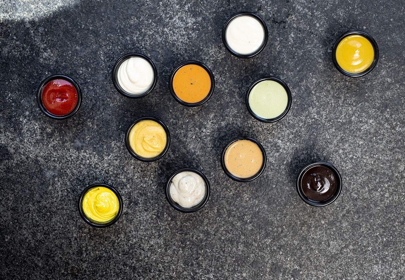 Burger mit hausgemachten, frischen Fries