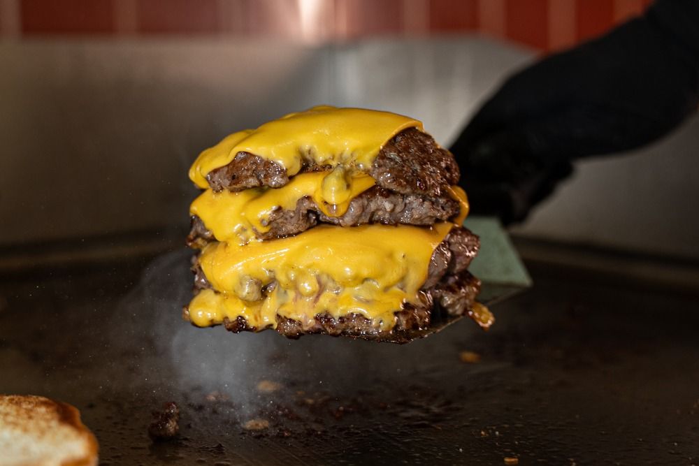 Smashburger mit Fries