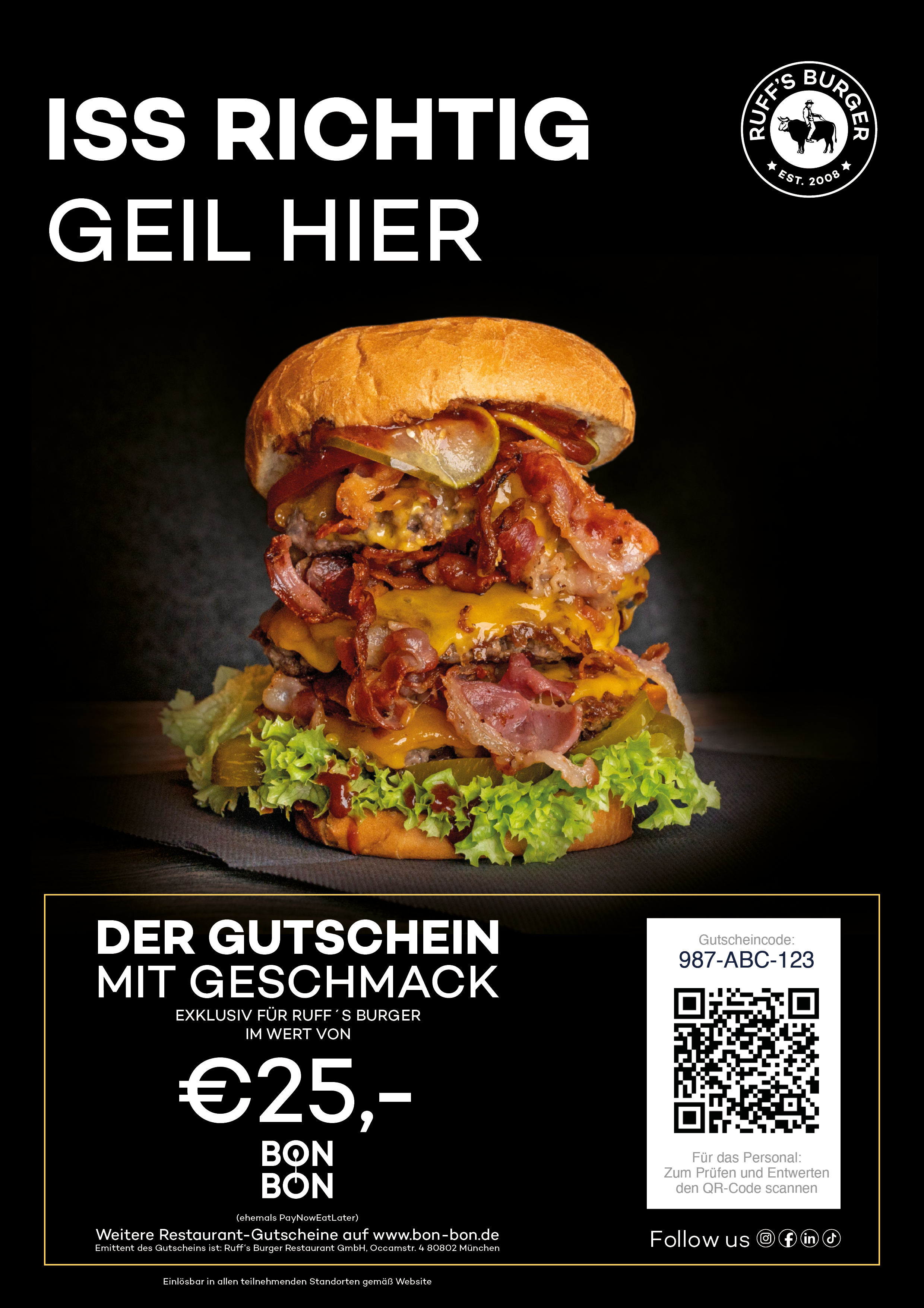 Ruff's Burger Gutschein
